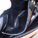 Salvatore Ferragamo Shoulder Bag Leather PVC Black Gold Auth BA7532-22