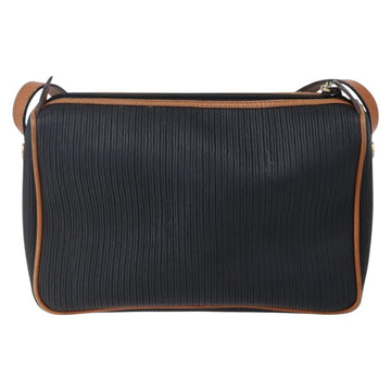 Salvatore Ferragamo Shoulder Bag Leather PVC Black Gold Auth BA7532 - 0