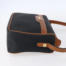 Salvatore Ferragamo Shoulder Bag Leather PVC Black Gold Auth BA7532-4