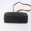 Salvatore Ferragamo Shoulder Bag Leather PVC Black Gold Auth BA7532-5