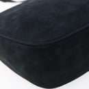 Salvatore Ferragamo Vala Shoulder Bag Leather Navy Gold Auth BA7533-16