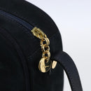 Salvatore Ferragamo Vala Shoulder Bag Leather Navy Gold Auth BA7533-10
