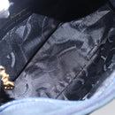 Salvatore Ferragamo Vala Shoulder Bag Leather Navy Gold Auth BA7533-11