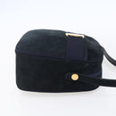 Salvatore Ferragamo Vala Shoulder Bag Leather Navy Gold Auth BA7533-4