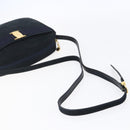 Salvatore Ferragamo Vala Shoulder Bag Leather Navy Gold Auth BA7533-7