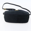 Salvatore Ferragamo Vala Shoulder Bag Leather Navy Gold Auth BA7533-5