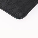 Salvatore Ferragamo Gancini Shoulder Bag Leather Black Silver Auth BA7535-16