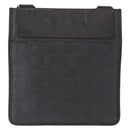 Salvatore Ferragamo Gancini Shoulder Bag Leather Black Silver Auth BA7535-2