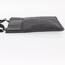 Salvatore Ferragamo Gancini Shoulder Bag Leather Black Silver Auth BA7535-4