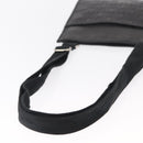 Salvatore Ferragamo Gancini Shoulder Bag Leather Black Silver Auth BA7535-7