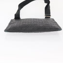 Salvatore Ferragamo Gancini Shoulder Bag Leather Black Silver Auth BA7535-5