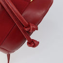 Salvatore Ferragamo Vala Shoulder Bag Leather Red Gold Auth BA7536-10