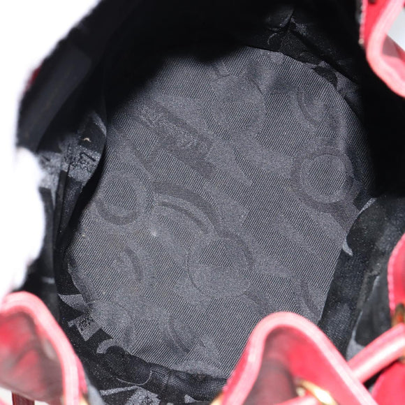 Salvatore Ferragamo Vala Shoulder Bag Leather Red Gold Auth BA7536