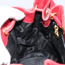 Salvatore Ferragamo Vala Shoulder Bag Leather Red Gold Auth BA7536-20