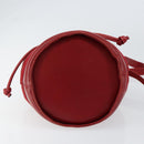 Salvatore Ferragamo Vala Shoulder Bag Leather Red Gold Auth BA7536-5