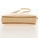 Salvatore Ferragamo Hand Bag Enamel 2way Beige Gold Auth BA7537-6