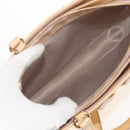 Salvatore Ferragamo Hand Bag Enamel 2way Beige Gold Auth BA7537-11