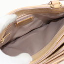 Salvatore Ferragamo Hand Bag Enamel 2way Beige Gold Auth BA7537-26