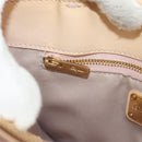 Salvatore Ferragamo Hand Bag Enamel 2way Beige Gold Auth BA7537-27