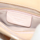 Salvatore Ferragamo Hand Bag Enamel 2way Beige Gold Auth BA7537-12