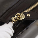 Salvatore Ferragamo Gancini Sophia Bag Leather 2way Dark Brown Gold Auth BA7538-21