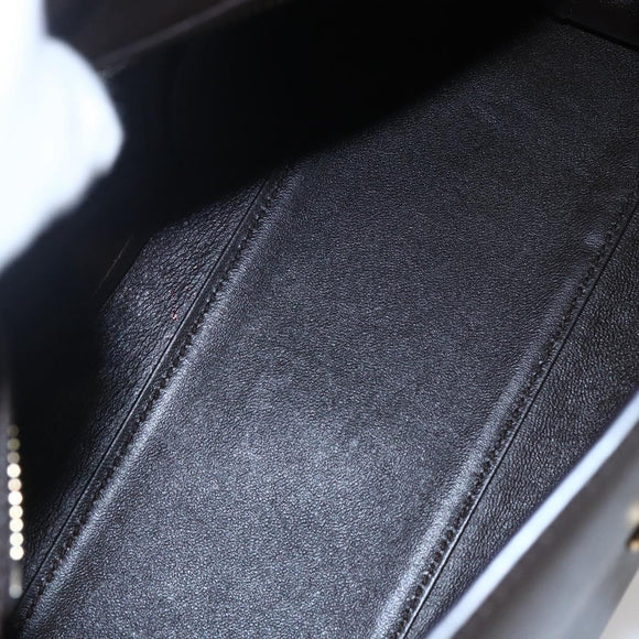 Salvatore Ferragamo Gancini Sophia Bag Leather 2way Dark Brown Gold Auth BA7538