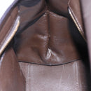 Salvatore Ferragamo Gancini Sophia Bag Leather 2way Dark Brown Gold Auth BA7538-24