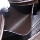 Salvatore Ferragamo Gancini Sophia Bag Leather 2way Dark Brown Gold Auth BA7538-25