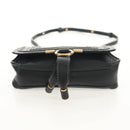 Chloe Mercy Waist Bag Leather Black Gold Auth BA7541-5