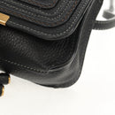 Chloe Mercy Waist Bag Leather Black Gold Auth BA7541-16