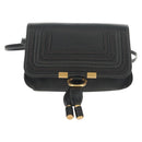 Chloe Mercy Waist Bag Leather Black Gold Auth BA7541-13