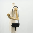 Chloe Mercy Waist Bag Leather Black Gold Auth BA7541-25