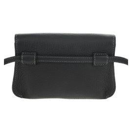 Chloe Mercy Waist Bag Leather Black Gold Auth BA7541 - 0