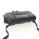 Chloe Mercy Waist Bag Leather Black Gold Auth BA7541-6