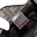 FENDI Zucca Canvas Hand Bag Black Brown Auth BA7544-17