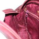 CARTIER Must Line Shoulder Bag Leather Bordeaux Gold Auth BA7547-21