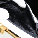 Gianni Versace Hand Bag Leather White Gold Auth BA7549-21