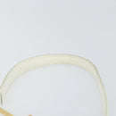 Gianni Versace Hand Bag Leather White Gold Auth BA7549-8