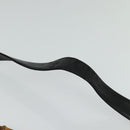 GUCCI Bamboo Hand Bag Leather 2way Black Gold 001 3444 1638 Auth BA755-14