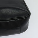 GUCCI Bamboo Hand Bag Leather 2way Black Gold 001 3444 1638 Auth BA755-10