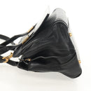Chloe Alice Hand Bag Leather 2way Black Gold Auth BA7550-3