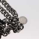 Stella MacCartney Chain Falabella Bag Polyester Black Silver 371223 Auth BA7551-18