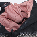 Stella MacCartney Chain Falabella Bag Polyester Black Silver 371223 Auth BA7551-20