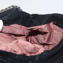 Stella MacCartney Chain Falabella Bag Polyester Black Silver 371223 Auth BA7551-21