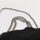 Stella MacCartney Chain Falabella Bag Polyester Black Silver 371223 Auth BA7551-8