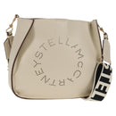 Stella MacCartney Shoulder Bag Leather Beige gold Auth BA7552-1
