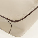 Stella MacCartney Shoulder Bag Leather Beige gold Auth BA7552-14