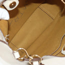 Stella MacCartney Shoulder Bag Leather Beige gold Auth BA7552-11