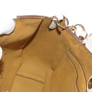 Stella MacCartney Shoulder Bag Leather Beige gold Auth BA7552-18