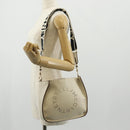 Stella MacCartney Shoulder Bag Leather Beige gold Auth BA7552-21